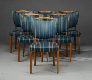 Dansk Møbelproducent. Sæt på seks spisestole af teak 6