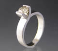 Solitaire ring ca. 0.55 ct.