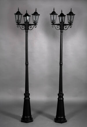 Parklamper, trearmet i aluminium 2