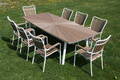 Daneline Havemøbler. Havebord samt otte armstole, artwood 9