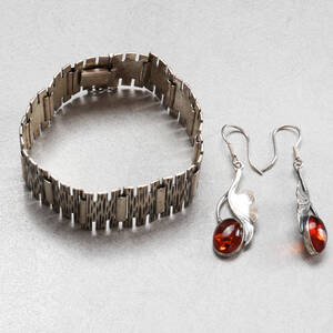 ARMBAND, ÖRHÄNGEN, Silver