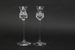 Ljusstakar, ett par, Kosta kristall, Göran Wärff, signerade