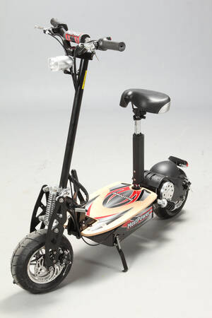 Elektrisk løbehjul. 48 V - 1300 W Turbo motor, SORT 