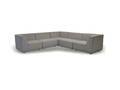 COUZ 151. Modulsofa bestående af 5 moduler, betrukket med slidstærkt SOHO stof i Light grey. Designet af COUZ DESIGN TEAM
