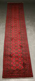 Afghansk løber, 477x76 cm.