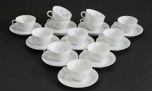 Moccakoppar med fat 12st, Friedl Holzer Kjellberg för Arabia