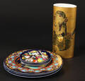 Rosenthal. Bjørn Wiinblad vase, samt juleplatter. 7 Denne vare er sat til omsalg under nyt varenummer 4256493