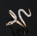 Ring, 9 kt guld. Ca. 0.22 ct 