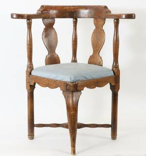 Puderstol, provinsarbete i Rokoko, 171800-tal