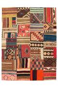 Persisk Kelim Patchwork, 210 x 157 cm.
