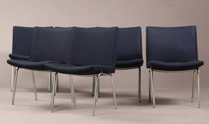 Hans J. Wegner. 6 lufthavnsstole. 6 Denne auktion er annulleret - se nu vare 1947872