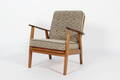 Lænestol, teak og egetræ, dansk møbelproducent, 1960erne 