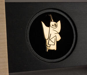 Anhänger, 750er Gold, Création Klee, Engel, übervoll 