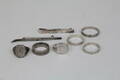 Silverringar mm, totalvikt 36,05g