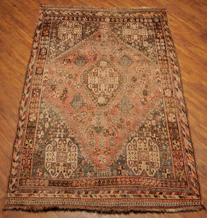 Persisk Shiraz tæppe, uld på uld.