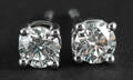 Earrings 18k  with brilliant cut diamonds approx 0.96 ct  This lot has been put up for resale under the new lot no. 4867005