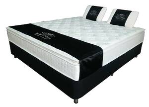 Luka Design dobbeltseng, 180x200cm. med 2 stk. Latex puder.