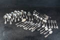 Silverbestick bl a, GEWE, genombruten dekor med rosor 44 delar. 44