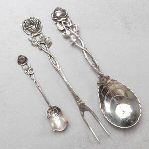 UPPLÄGGNINGSBESTICK, 3 dlr, silver