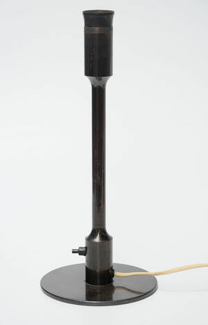 Stel  reservedele til bordlampe, bruneret metal