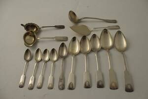 Bestick, 14 del. silver