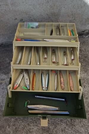 Planolåda med havsfiske