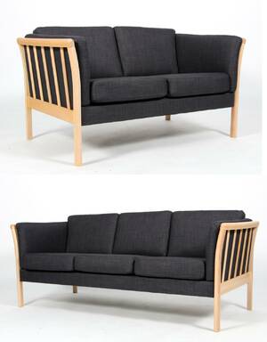 Dansk DesignTremme sofaer 2-3 pers., i lakeret bøg 2