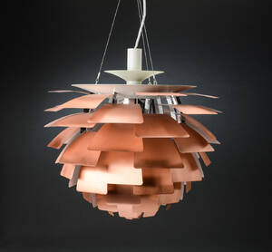 Poul Henningsen. Pendel Koglen kobber, Ø 60 cm 