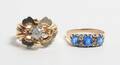 2 Vintageringe af 14 og 18 kt. guld 2 Denne vare er sat til omsalg under nyt varenummer 4476279