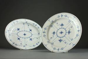 Royal Copenhagen, Musselmalede fade, porcelæn, 1.sortering 2