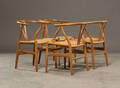 Hans J. Wegner, fire Y- stole af egetræ, model CH-24 4  Denne vare er sat til omsalg under nyt varenummer 4281621