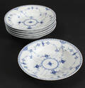 Royal Copenhagen. Musselmalet halvblonde, dybe middagstallerkner, 565 6 Denne vare er sat til omsalg under nyt varenummer 4856969