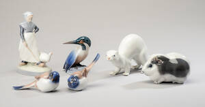 Kgl. Porcelæn samt Bing Grøndahl. Samling figurer 6