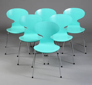 Arne Jacobsen. Seks Myrestole, model 3101 6 