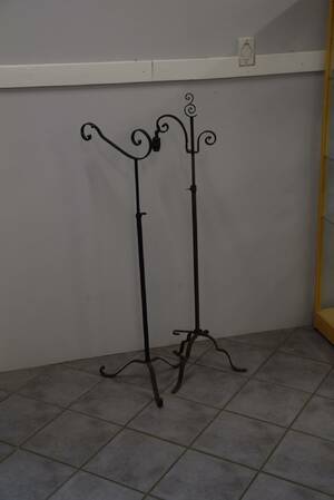 Golvlampor i Smide, ej komplett, Höjd 135 cm