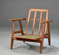 Hans J. Wegner. Lænestol Cigaren, model GE-240, teak og eg 