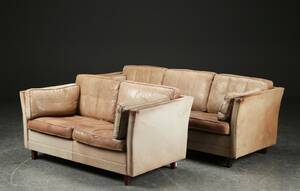 Dansk møbelproducent, tre-pers. samt to-pers. sofa 2