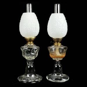BORDSFOTOGENLAMPOR, 2 st, bland annat SEA Glasbruk