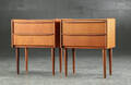 Par sengeborde  kommoder af teaktræ, Dansk design 2