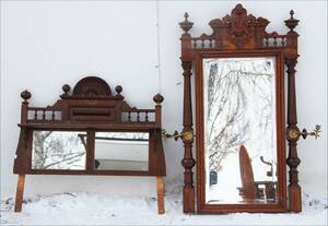 Spegelöverdelar 2st, 181900-tal