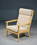 Hans J. Wegner, lænestol af eg uld - Getama