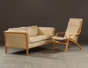 Stouby, To-pers. sofa samt lænestol 2