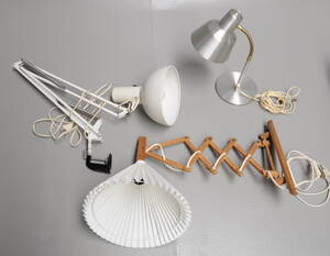 Samling lamper, sakselampe og bordlamper 3 Denne vare er sat til omsalg under nyt varenummer 4055003