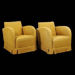 FÅTÖLJER, 1 par, art deco-stil