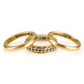 RINGAR, 3 st, 18K guld