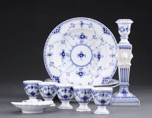 Royal Copenhagen. Samling musselmalet service 10