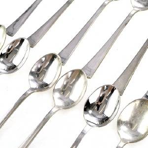 SKEDAR, 12 st, silver, vissa märkta Sterling
