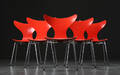 Arne Jacobsen. Fem stole, Liljen, model 3108 5 