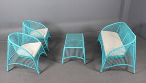 Loungesæt Tyrkisblå