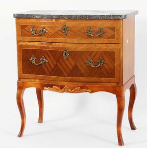 Byrå med två lådor, Louis XVI-stil, 1900-tal